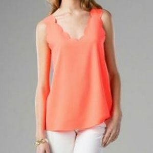 Jun & Ivy Scalloped Tank
